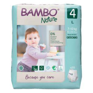 BAMBO NATURE PELENE-GAĆICE - veličina 4, 7-12 kg 20 komada