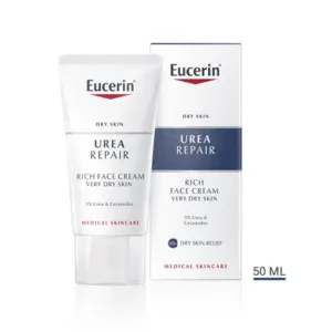 EUCERIN UreaRepair Rich bogata krema za lice s 5% ureje i ceramidima 50ml