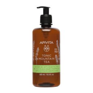 APIVITA Tonic mountain tea gel za tuširanje - Esencijalna ulja i grčki planinski čaj 500 ml