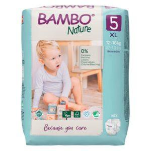 BAMBO NATURE PELENE - veličina 5, 12-18 kg a 22 komada