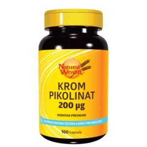 HROM Pikolinat 200 µg tablete a100 Natural Wealth