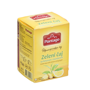 PLANTAGO ZELENI ČAJ SA LIMUNOM I ĐUMBIROM