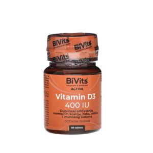 BIVITS vitamin D3 400IU tablete a60
