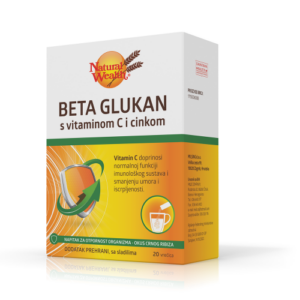 NW BETA GLUKAN sa vitaminom C i cinkom kesice a 20 (cijena se odnosi na jednu kesicu)