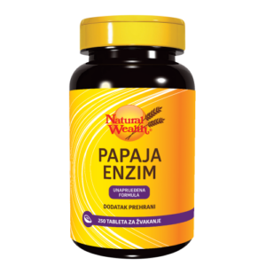 NW Papaja enzim tablete za žvakanje a250