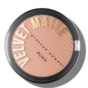 AURA kompaktni puder Velvet Matte – 315 Toffee 9 g