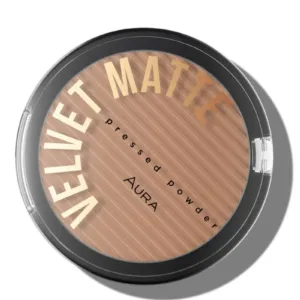 AURA kompaktni puder Velvet Matte  – 317 Warm Beige 9g