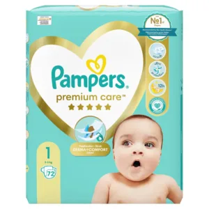 PELENE PAMPERS premium VP1 new born a72