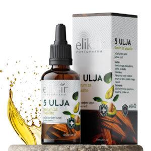 ELIKSIR-Serum za kosu 5 ulja (vlasište)30ml
