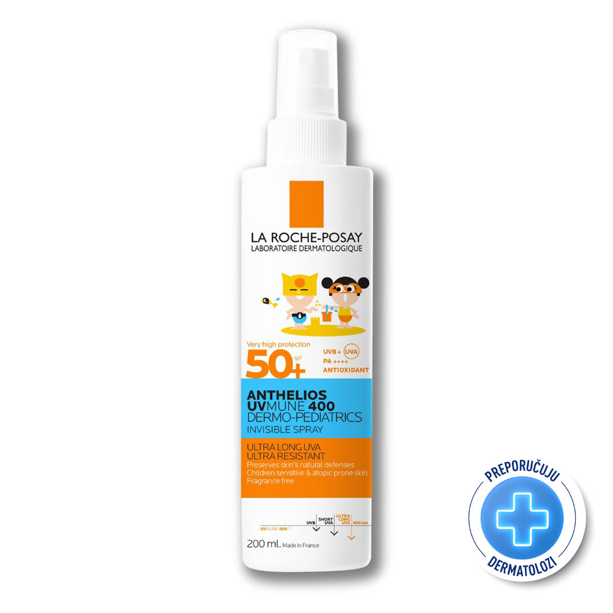 LA ROCHE-POSAY Anthelios UVmune 400 sprej za djecu SPF50+ 200ml