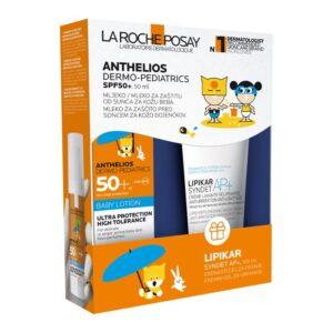 La Roche-Posay Anthelios dermo-pediatrics mlijeko SPF50+ 50ml+GRATIS La Roche Posay Lipikar syndet AP+ 100ml