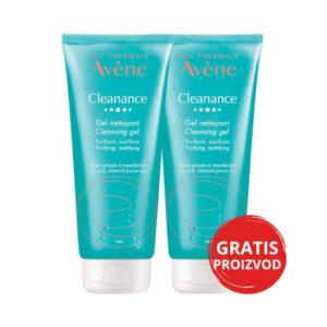AVENE Cleanance gel za čišćenje 1 +1 GRATIS 200ml + 200ml