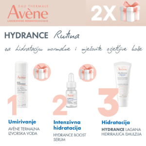 AVENE Hydrance Legere emulzija 40ml RUTINA, poklon ( Hydrance Boost serum 10ml+Termalna voda50ml)