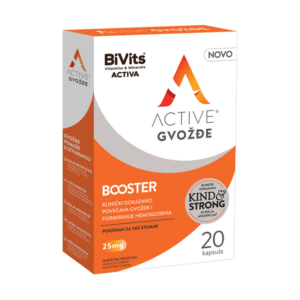 BiVits Activa Gvoždje booster 25mg 20 kapsula