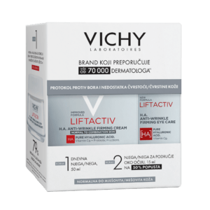 Vichy Set Liftactiv dnevna krema za normalnu do mješovitu kožu 50 ml + krema za područje oko očiju 15ml(-50%) PROMO