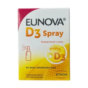 Eunova D3 Sprej 2000 IU 8 ml / 160 doza