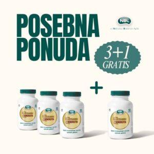 NBL Glucosamine Chondroitin za zdravlje zglobova 90 film tableta 3+1gratis