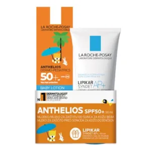 La Roche-Posay anthelios dermo-pediatrics baby losion SPF50+50ml+Lipicar syndet 100ml