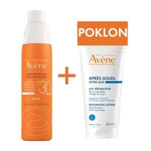 Avene Sun promo paket sprej SPF 30 +POKLON after sun 200ml