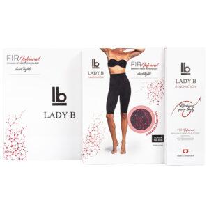 LADY B fir komplet šorts black L/XL +krema 200ml