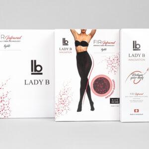LADY B fir komplet  hulahopke black S/M + krema 200ml