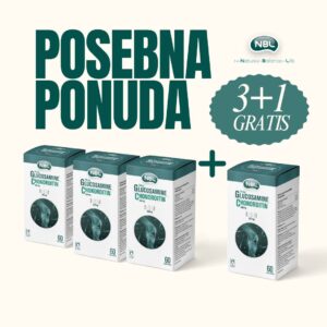 NBL Glucosamine Chondrointin MSM tbl. a60 3+1 gratis