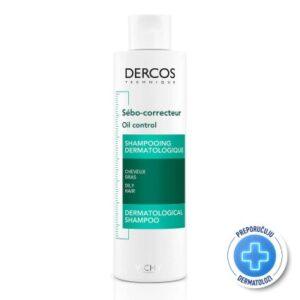VICHY DERCOS šampon za regulaciju masnoće vlasišta i sebuma 200ml