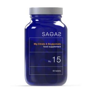 SAGAS Magnezij Citrate and Bisglycinate a 60 tableta
