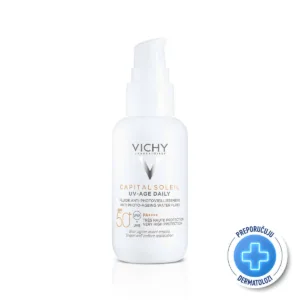 VICHY Capital Soleil UV Age Daily  fluid protiv fotostarenja SPF50+ 80ml Maxi format