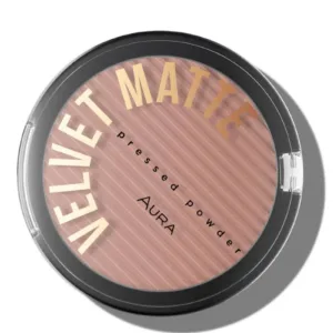 AURA  kompaktni puder Velvet Matte – 314 Chocolate 9g