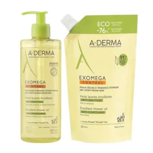 ADERMA PROMO Exomega control ulje 500ml + refill 500ml