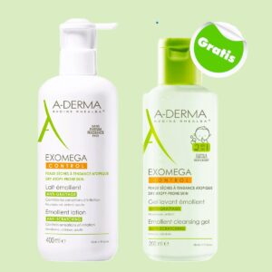 A-DERMA Exomega mlijeko 400ml + 2u1 gel za tuširanje GRATIS