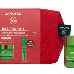 APIVITA SET Bee Radiant (lagana krema 50ml + krema za područje oko očiju 15ml)