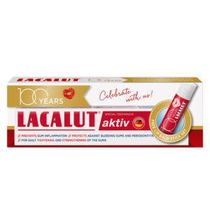 LACALUT Aktiv pasta za zube 75ml + Balzam za usne GRATIS