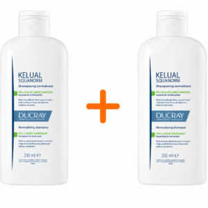 DUCRAY Kelual Squanorm šampon za masnu perut 200ml (1+1 GRATIS)