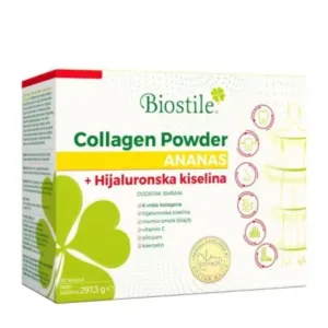 BIOSTILE Collagen + Hijaluronska kiselina kesice a30 (Okus ananas)